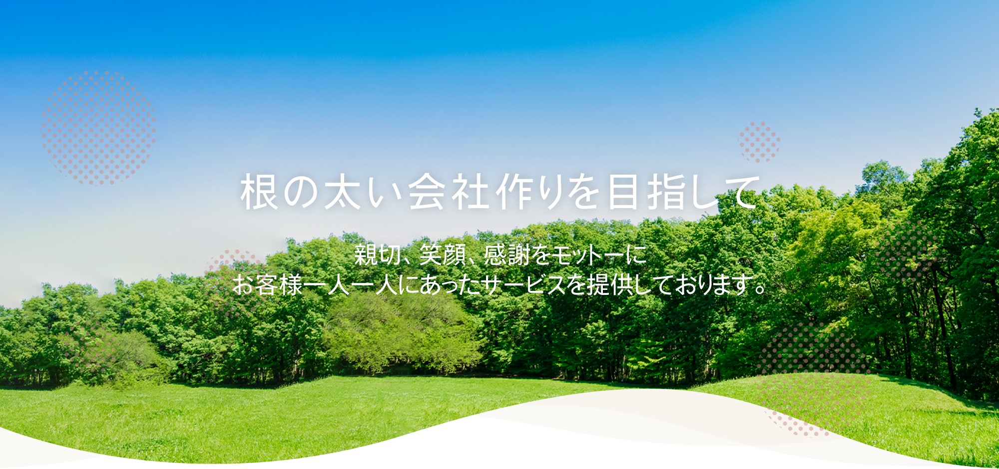 根の太い会社作りを目指して